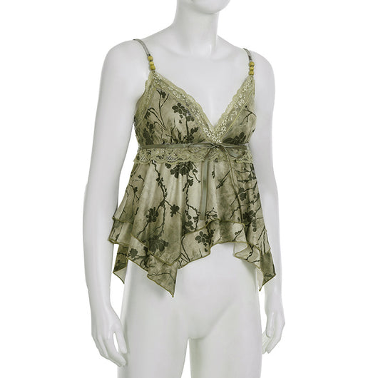 Vestido Retro Cuello V Cintura Marcada Diseño Asimétrico - Image 24