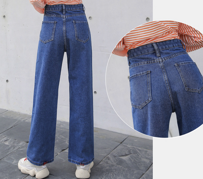 Jeans Cintura Alta Mujer Recto Holgado - Image 6