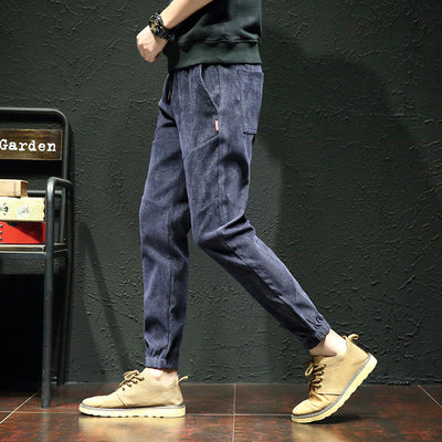 Pantalones Harem Cómodos Talla Grande para Hombre - Estilo Casual Moderno - Image 3