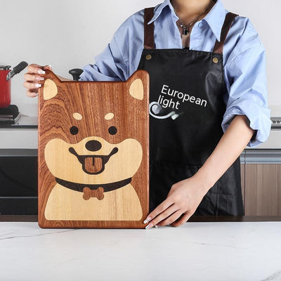 Tabla de Corte Ébano con Diseño Shiba Inu - Image 6