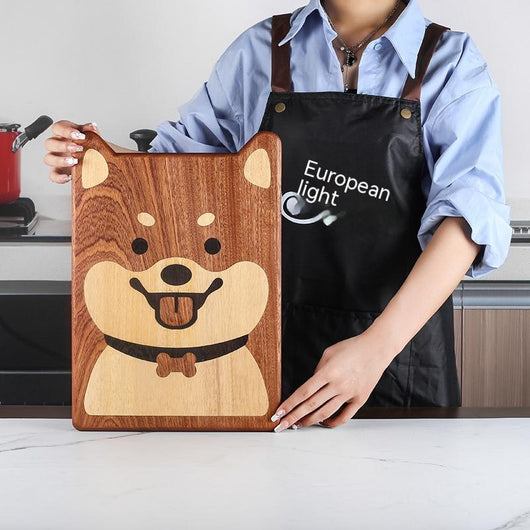 Tabla de Corte Ébano con Diseño Shiba Inu - Image 6