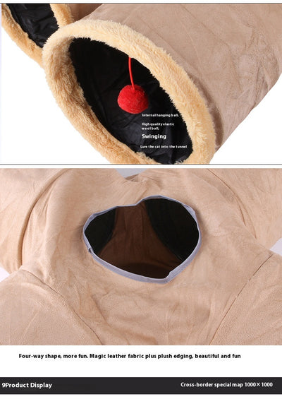 Túnel para Gatos - Juguete Interactivo Plegable - Image 12