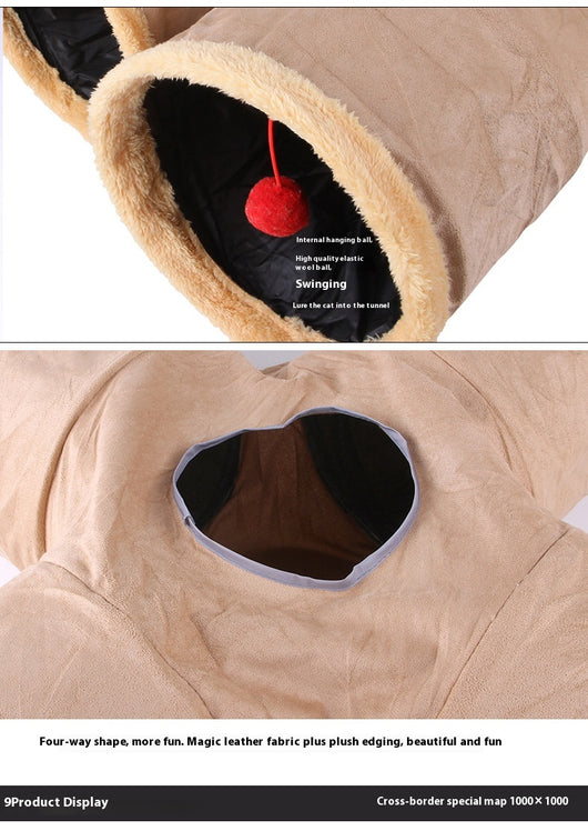Túnel para Gatos - Juguete Interactivo Plegable - Image 12