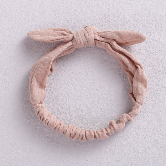 Diadema Infantil Artesanal con Moño Suave - Image 2