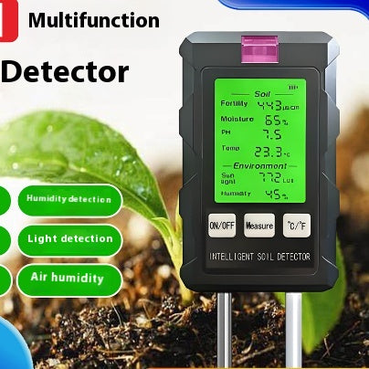Medidor de Suelo 6 en 1 - Analizador de pH y Nutrientes
