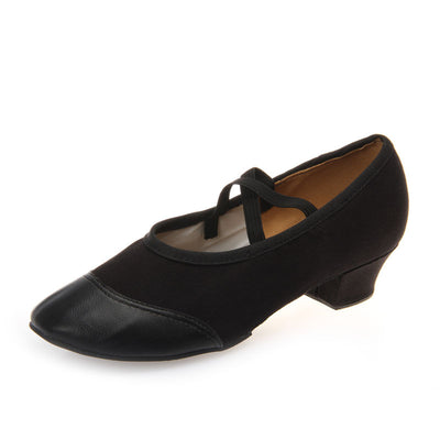 Zapatos de Danza para Mujer con Tacón Medio y Suela Flexible - Image 8