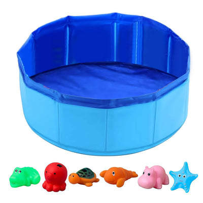 Piscina Plegable para Mascotas con Juguetes Vinílicos - Image 5
