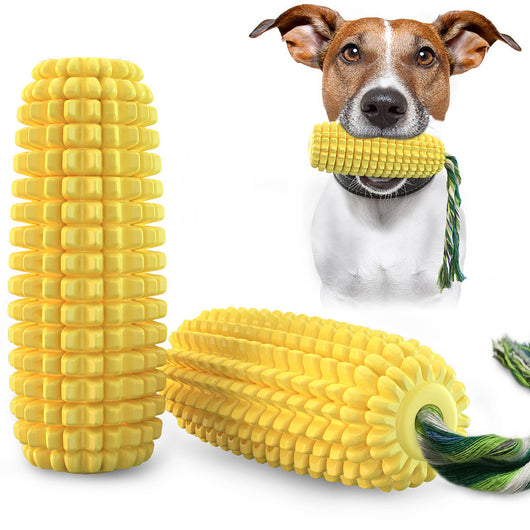 Juguete Mordedor Resistente Forma de Elote con Sonido para Mascotas - Image 6