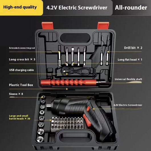 Destornillador Eléctrico Recargable con Maletín de 48 Piezas - Image 16