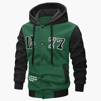 Chaqueta Deportiva Tejida con Capucha, Bordado e Impresión - Image 9