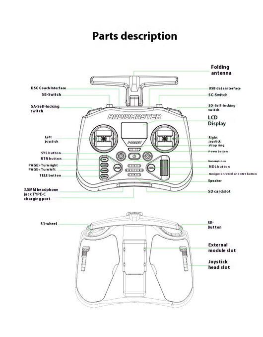Control Remoto de Bolsillo ELRS - Rocker Portátil de Alto Rendimiento - Image 11