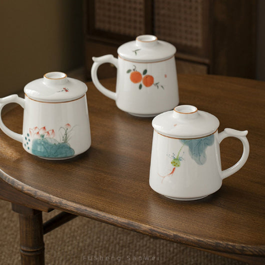 Taza Cerámica Artesanal de Gran Capacidad para Agua