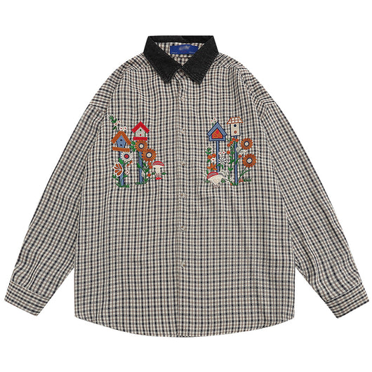 Camisa Casual de Solapas Contrastadas - Abrigo Ligero Versátil - Image 10