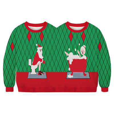 Pijama Navideño 3D para Parejas con Estampado Digital - Image 35