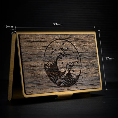 Tarjetero Ejecutivo de Acero Inoxidable y Madera con Grabado Personalizado - Image 9