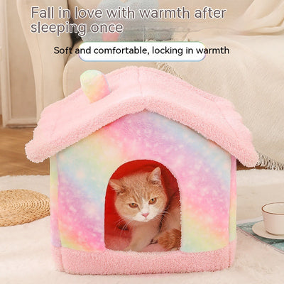 Casa para Perro Suave Desmontable y Lavable - Fácil de Armar