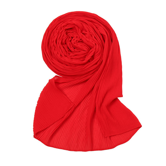 Pañuelo Plisado de Gasa Perlada - Chal Protector Solar para Mujer - Image 8