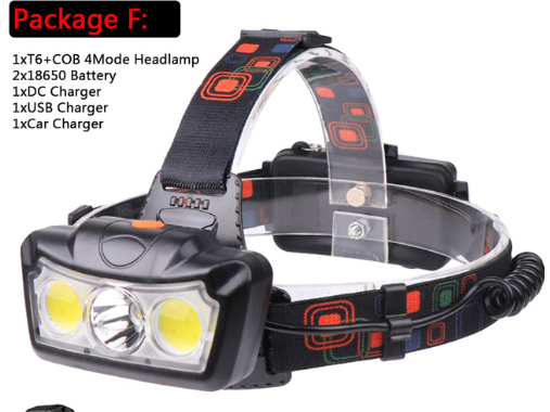 Linterna Frontal LED COB T6 de 3 Lámparas - Visión Ultra Clara - Image 9