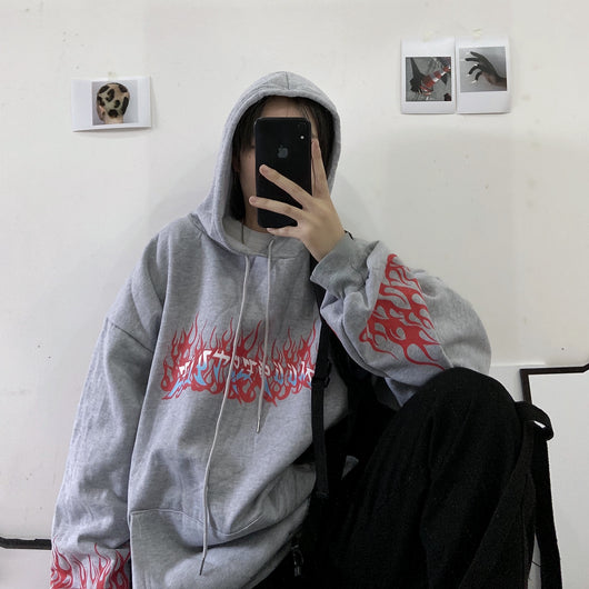 Sudadera Mujer Otoño Estampado Fuego Flamenco - Image 11