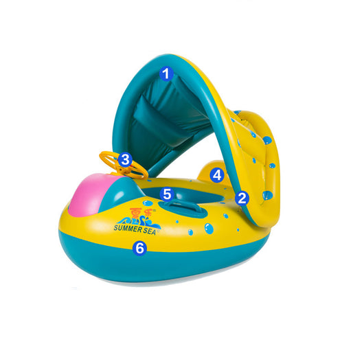 Flotador Engrosado para Niños - Anillo de Natación Familiar - Image 15