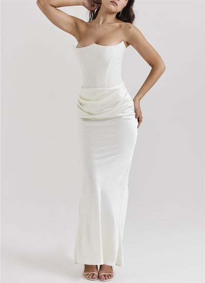 Vestido Largo Tubo Escotado Elegante para Fiestas y Eventos - Image 22
