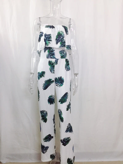 Jumpsuit Holgado con Cuello Volante y Estampado de Letras - Image 8