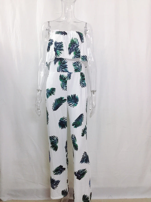 Jumpsuit Holgado con Cuello Volante y Estampado de Letras - Image 8