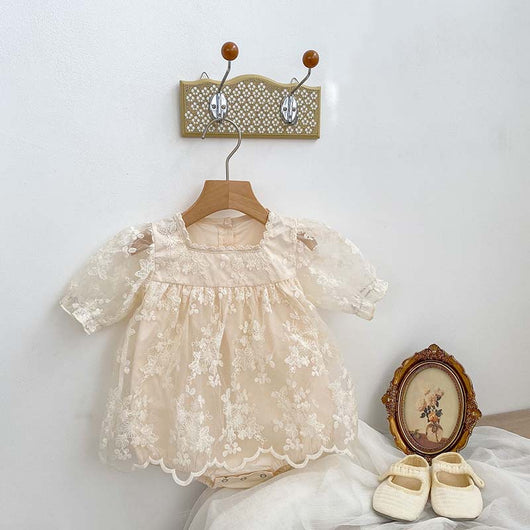 Mono de Bebé Niña con Malla Bordada y Diseño Elegante - Image 15