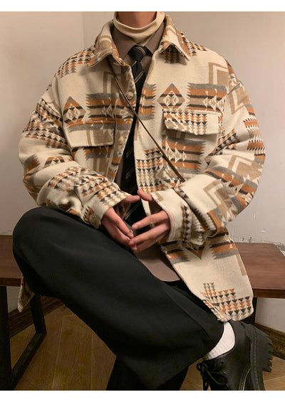 Abrigo de Lana Oversized para Hombre - Chaqueta Casual Holgada - Image 20