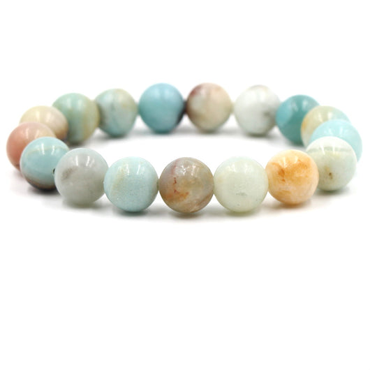 Pulsera de Energía Curativa Natural Extensible Pulida para Hombre - Image 5