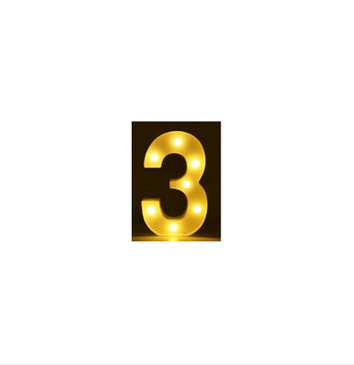 Letras y Números LED Luminosos para Decoración - Lámpara de Batería Romántica - Image 77