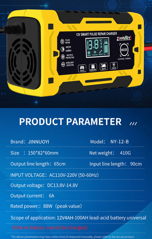 Cargador Inteligente 12V para Baterías de Auto y Moto - Image 13