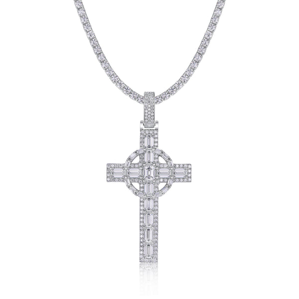Collar de Moissanita Premium en Plata 925 con Baño de Platino - Joyería de Lujo Accesible