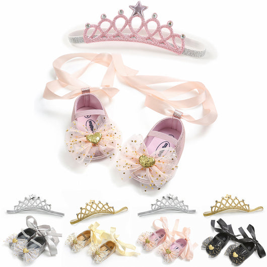 Conjunto de Zapatos Suaves y Gorro para Bebé - 2 Piezas