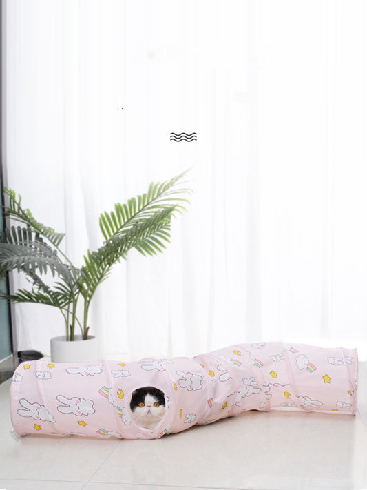 Túnel Interactivo para Gatos con Juguetes Integrados - Image 2