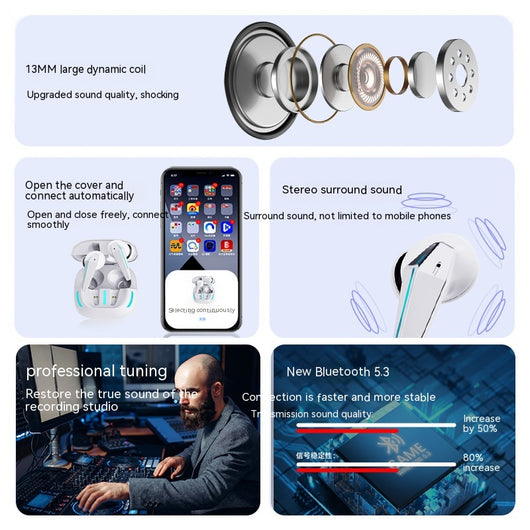 Auriculares Gamer Inalámbricos Bluetooth Mecha Tech E-sports - Image 7