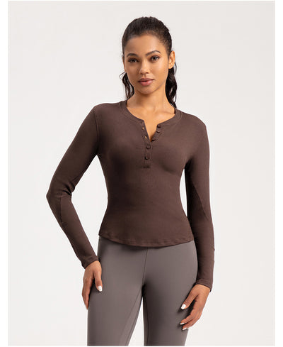 Playera Deportiva de Manga Larga para Yoga y Running - Image 13