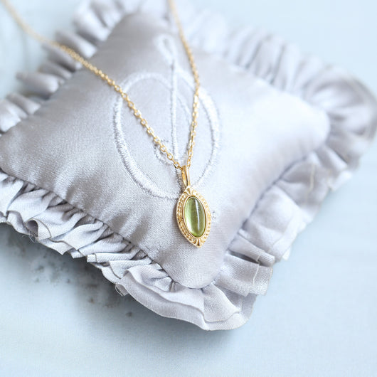 Collar de Plata 925 con Peridoto Natural Vintage Exquisito - Image 12