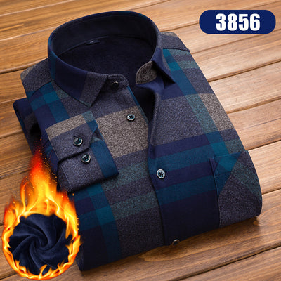 Camisa Cuadriculada Térmica para Hombre Talla Grande - Image 5