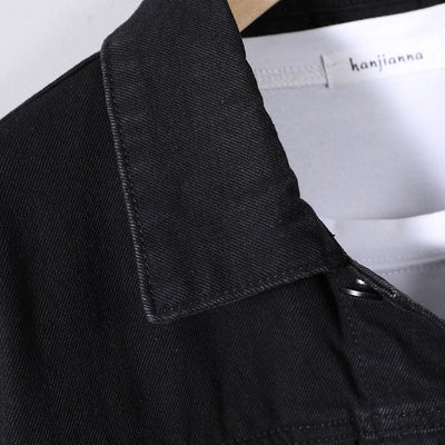 Pantalón Denim Negro Clásico para Hombre - Image 7