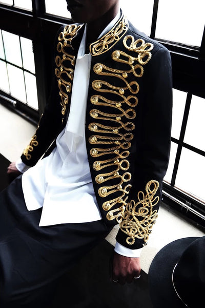 Blazer Slim Gold Rope Caballero - Traje Ejecutivo Premium - Image 5