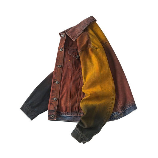 Chaqueta Denim Vintage Americana Oversize Lavado Relajado - Image 24