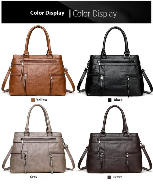 Bolso Mensajero de Cuero Suave - Cartera Ejecutiva para Commuter - Image 13