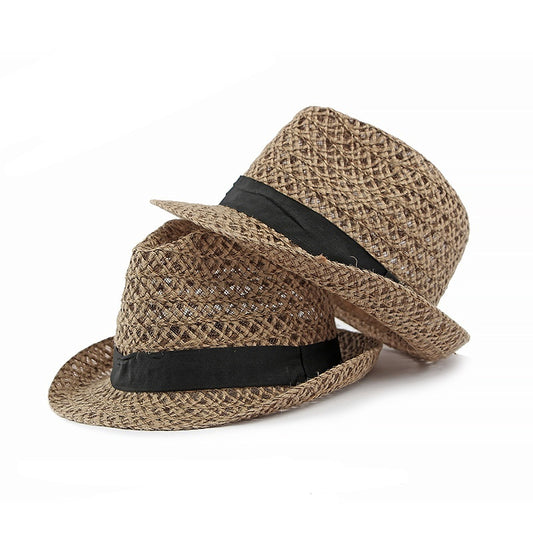Sombrero Tipo Jazz Vintage con Protección Solar para Hombre