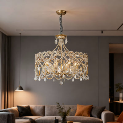 Lámpara de Araña de Cristal Envejecido - Lujo Francés para Sala de Estar - Image 18