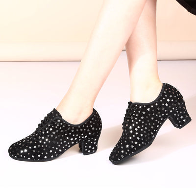 Zapatos de Danza Latina para Exterior con Diseño de Estrella y Suela de Goma - Image 3
