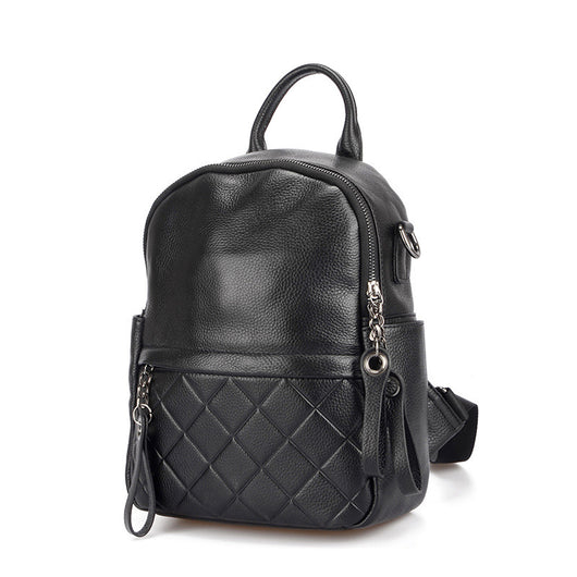 Mochila de Cuero Compacta Multiusos con Compartimento Perfumado