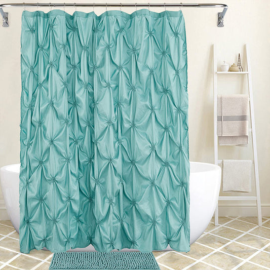 Cortina de Baño Plegable de Poliéster Premium