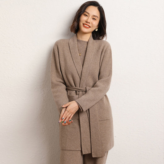 Abrigo Tejido de Largo Medio para Mujer - Colección Otoño Invierno - Image 7