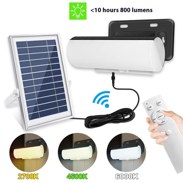 Lámpara Solar de Pared Tricolor con Sensor de Movimiento para Interiores y Exteriores
